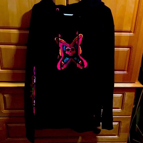 Vitroil Mens Black Hoodie Size Large - Picture 1 of 5